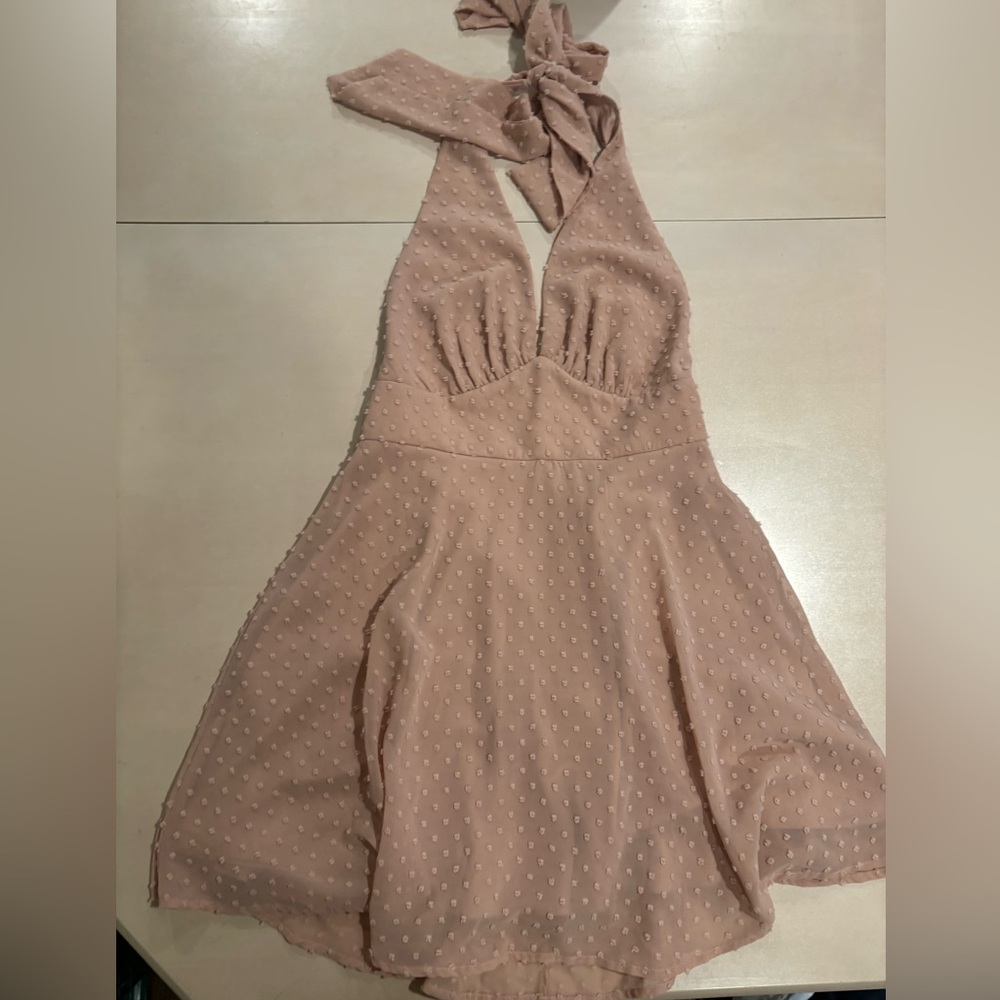Lulu’s Halter top Skater Dress NWT